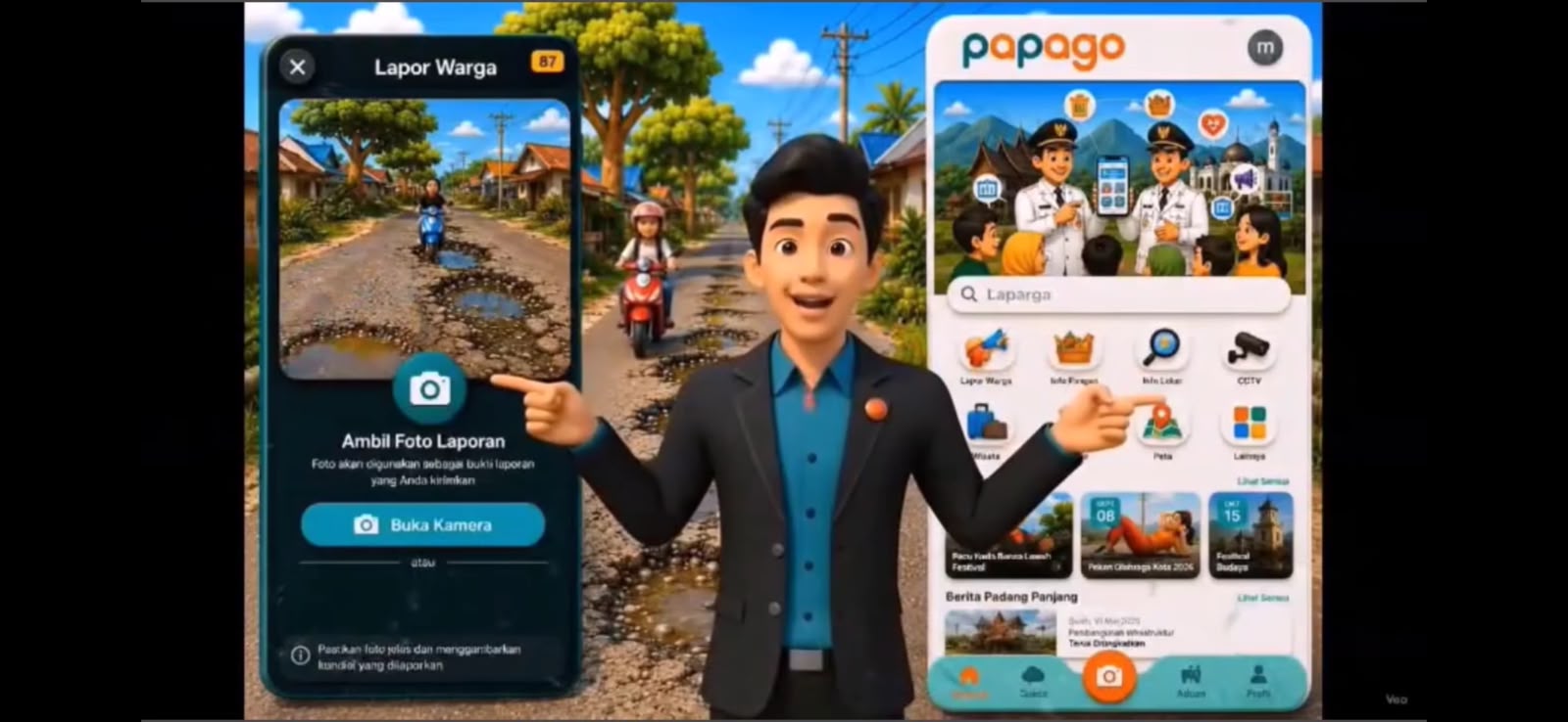 Pemkot Padang Panjang Luncurkan PAPAGO, Satu Aplikasi untuk Adukan Aspirasi hingga Cari Kuliner