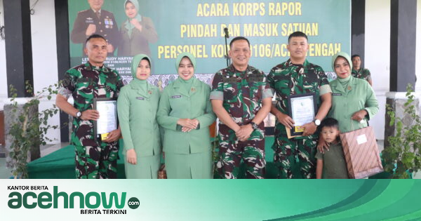 Dandim 0106 Aceh Tengah Pimpin Korps Rapor, Tegaskan Profesionalisme Prajurit di Tengah Dinamika Mutasi TNI