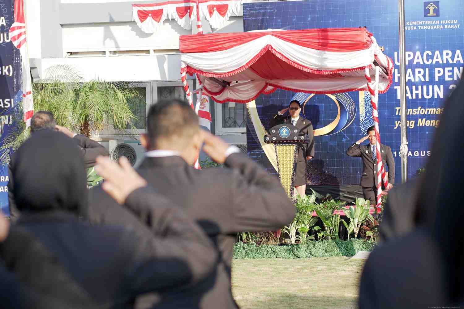 Kanwil Kemenkum NTB Peringati Hari Pengayoman Ke-81, Kakanwil Bacakan Amanat Menteri Soal Transformasi Digital