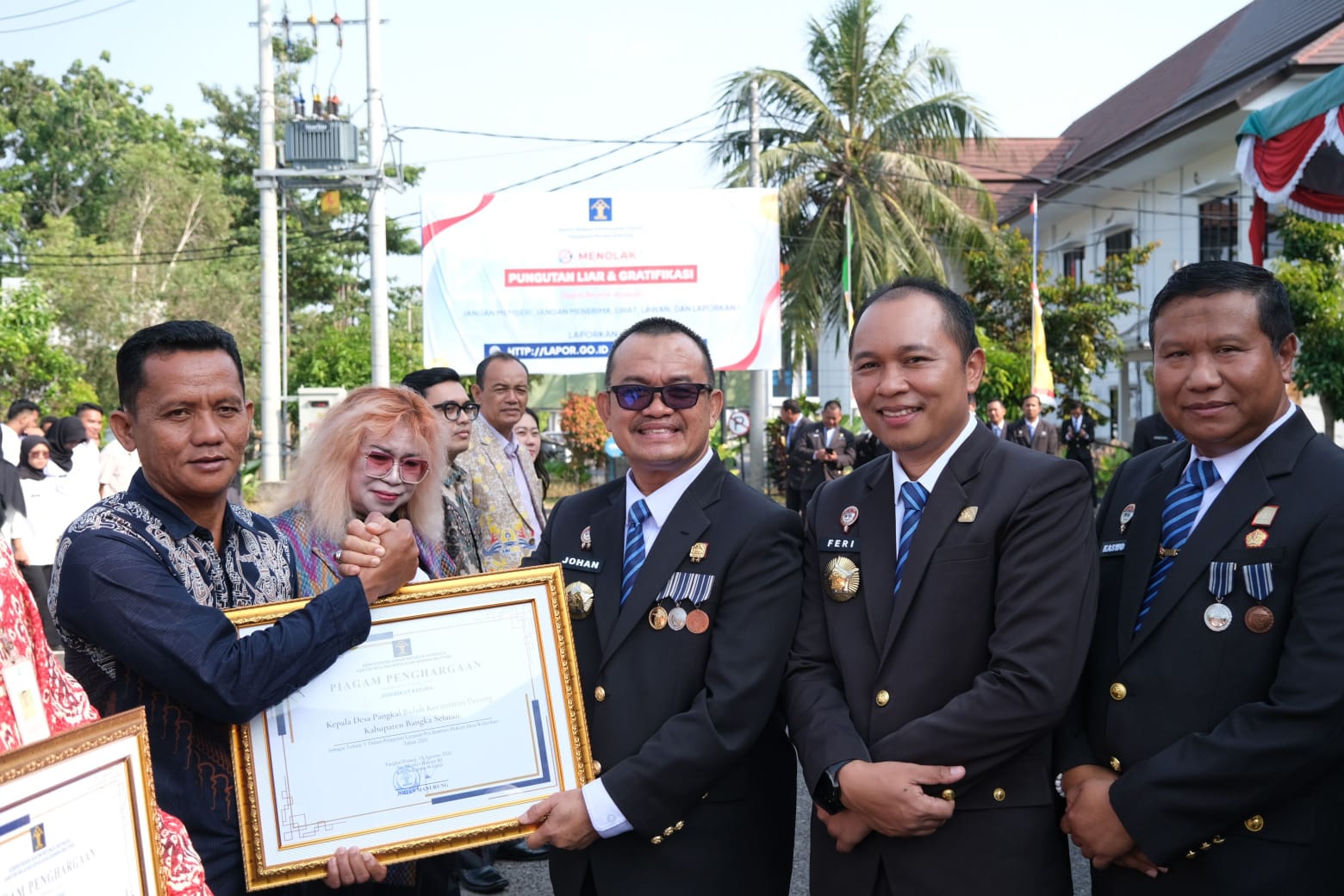 5 Kepala Desa di Bangka Belitung Raih Penghargaan Kemenkum, Marjan dari Pangkal Buluh Berkomitmen Perkuat Layanan Hukum Desa