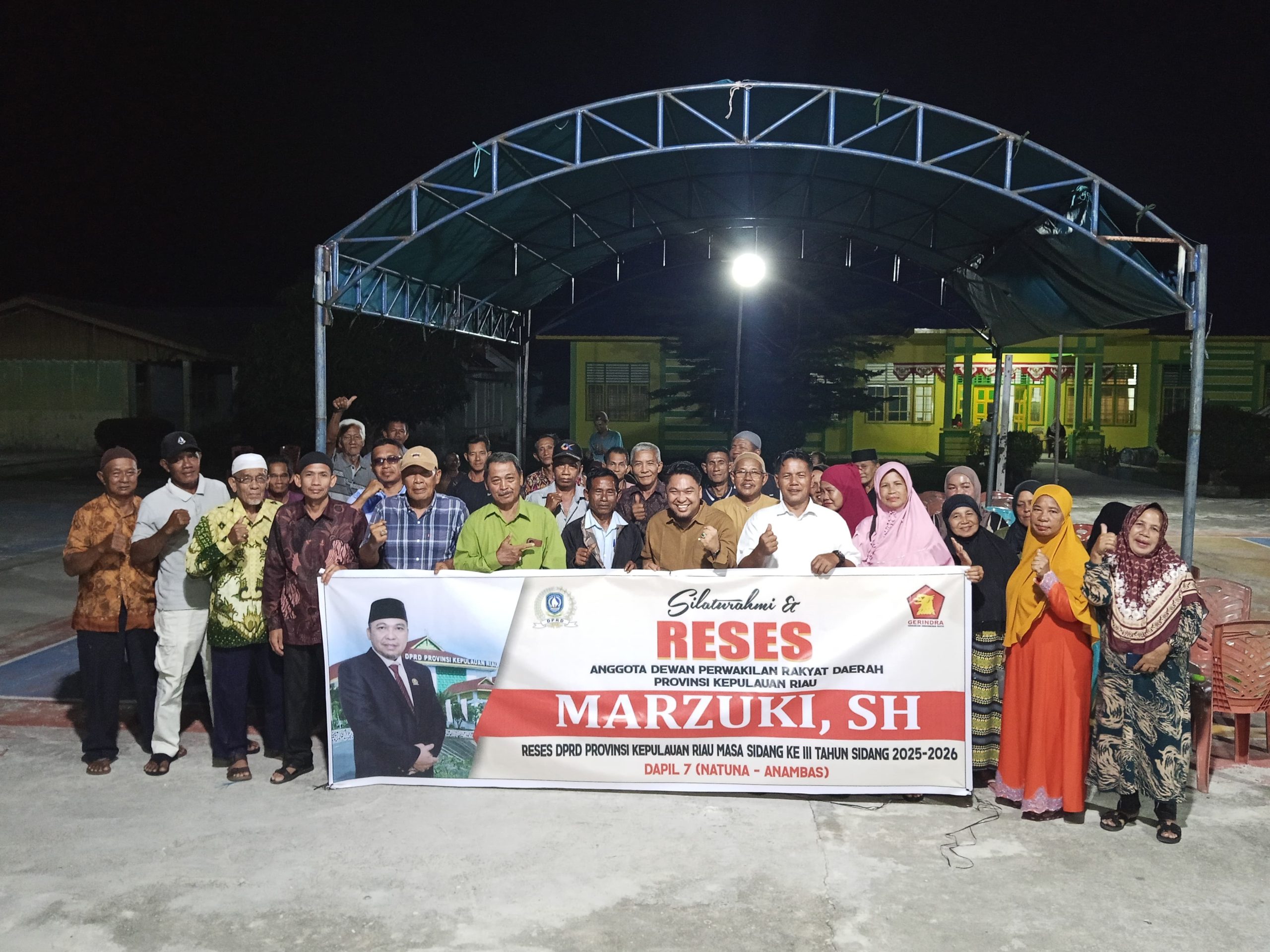 Reses di Sedanau, Warga Natuna Usulkan Jalan Lingkungan hingga Kubah Masjid ke DPRD Kepri
