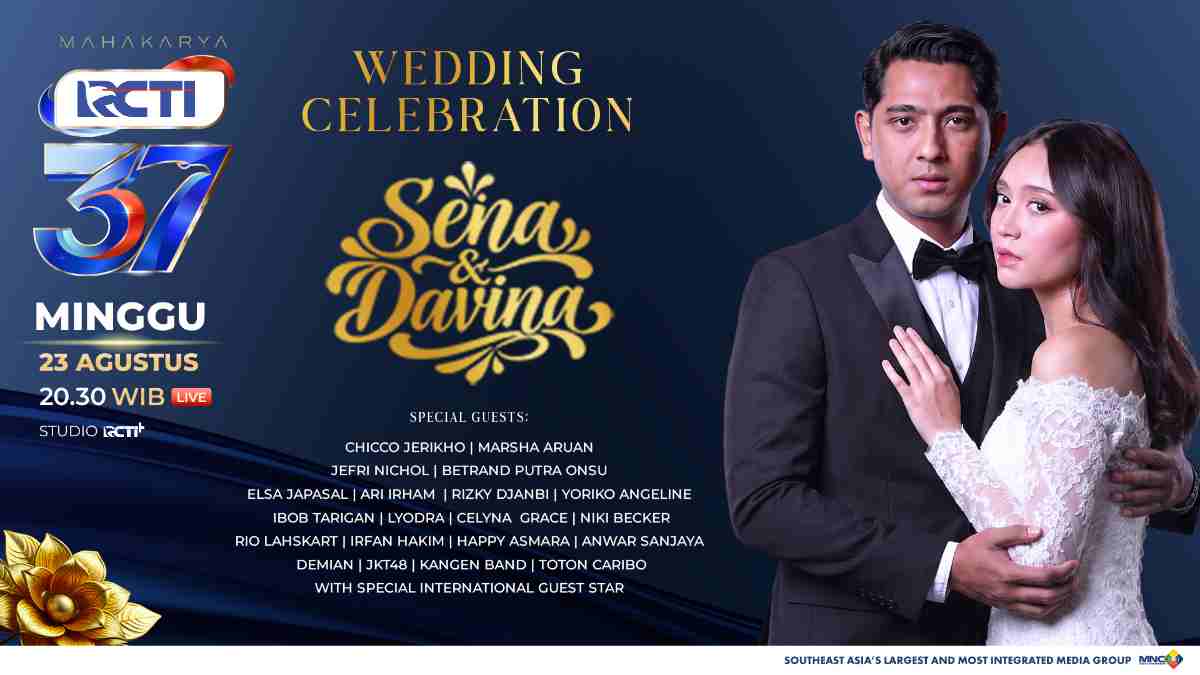 HUT RCTI ke-37 Hadirkan Wedding Celebration Sena & Davina, Drama Musikal Pernikahan dengan 14 Aktor dan 8 Musisi