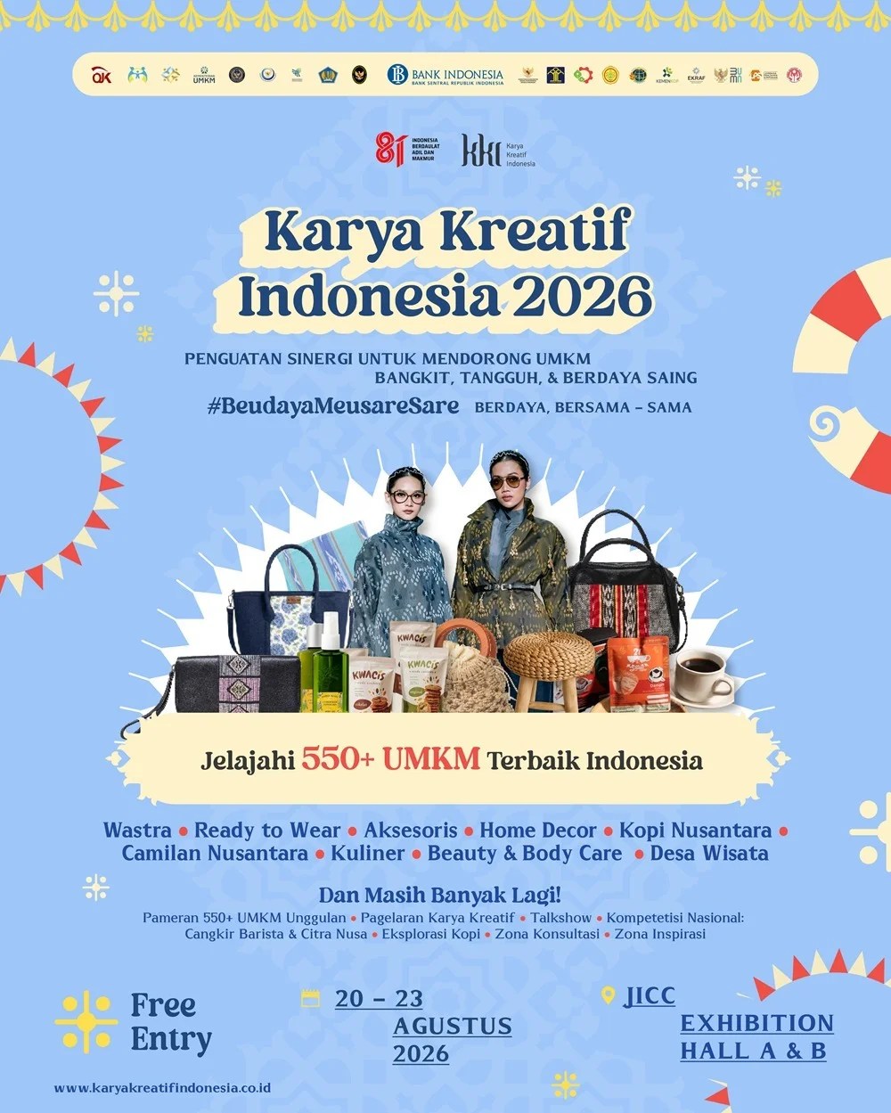 47 UMKM Aceh Lolos Kurasi Karya Kreatif Indonesia 2026, Siap Tembus Pasar Global di Jakarta
