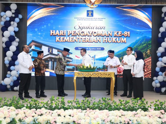 Pemkot Ternate Raih Predikat Sangat Baik di Indeks Reformasi Hukum, Dekranasda Borong Lima Sertifikat Hak Cipta