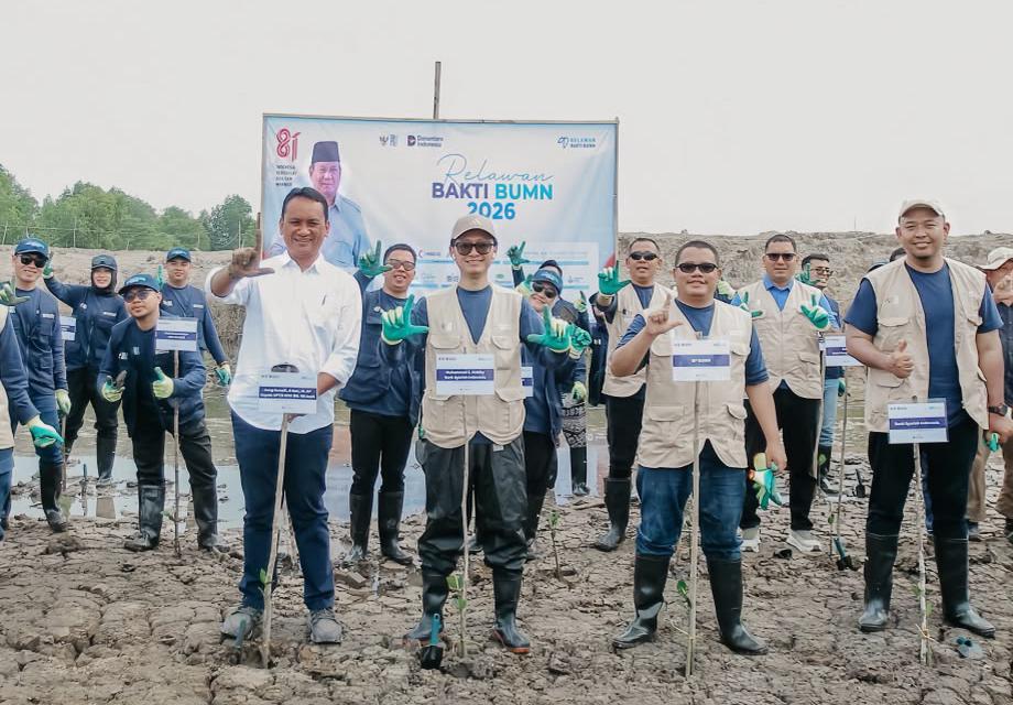 BSI Tanam 15.000 Bibit Mangrove di Pesisir Aceh Tamiang, Warga Desa Sungai Kuruk III Dilibatkan dalam Program Ekonomi Berkelanjutan