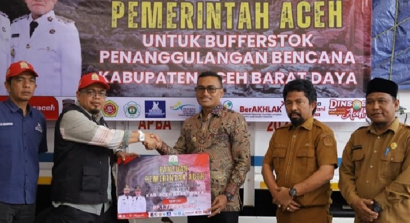 Pemprov Aceh Kirim Bantuan Logistik Bencana Rp1,77 Miliar ke Abdya, Ada 250 Dus Mi Instan hingga 200 Lembar Seng
