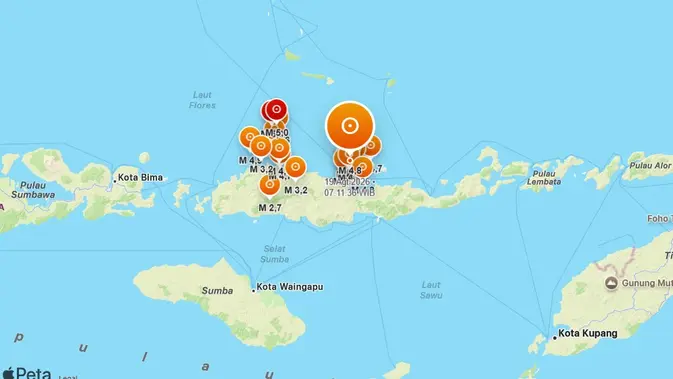 BMKG Catat 2.768 Gempa Susulan di Flores, Warga Nagekeo Diimbau Waspada Dua Pekan ke Depan