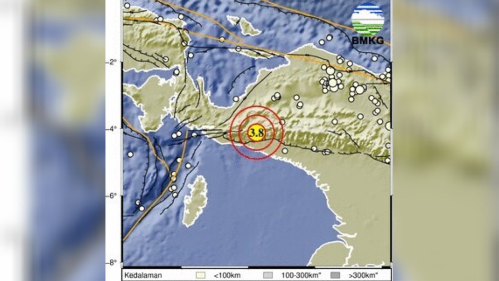Gempa Dangkal M3,9 Guncang Paniai Papua Tengah, BMKG: Getaran Terasa seperti Truk Berlalu