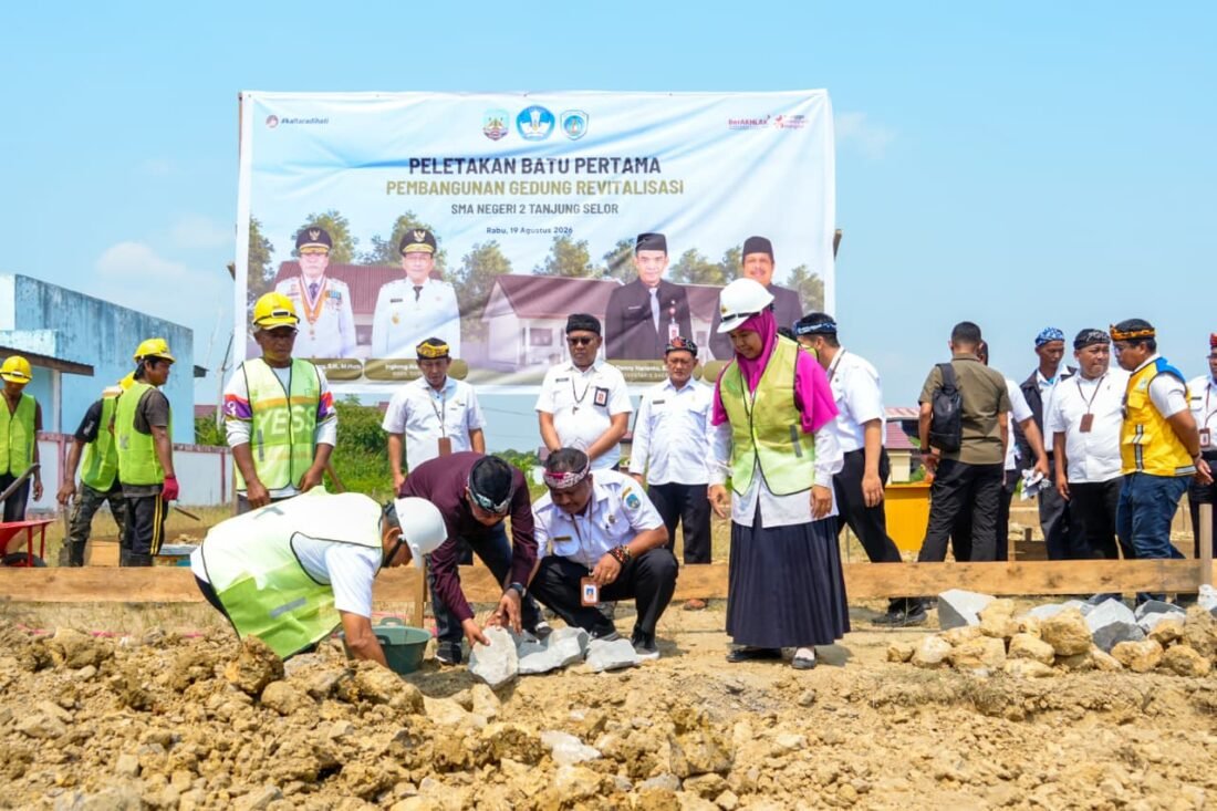 Revitalisasi SMAN 2 Tanjung Selor Rp1,18 Miliar Dimulai, Gubernur Kaltara Targetkan Siswa Tak Lagi Bolak-balik ke Gedung Lama