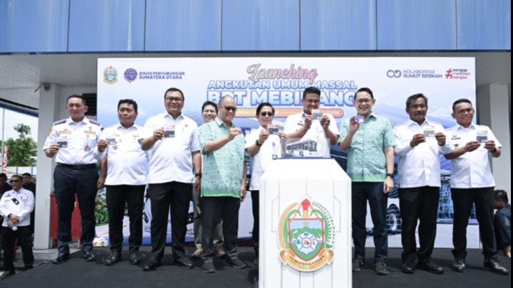 Gubsu Bobby Resmi Luncurkan BRT Mebidang di Deli Serdang, Target Sekali Bayar Terintegrasi Mulai 2027