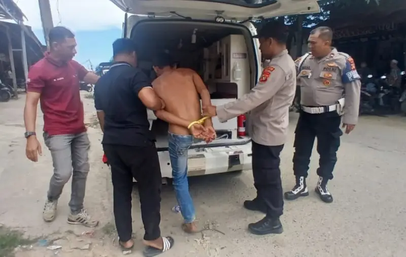 Polsek Tanah Jambo Aye Amankan Pria Berinisial Z yang Resahkan Warga, Sempat Pukul Tetangga hingga Akan Dirujuk ke RSUCM