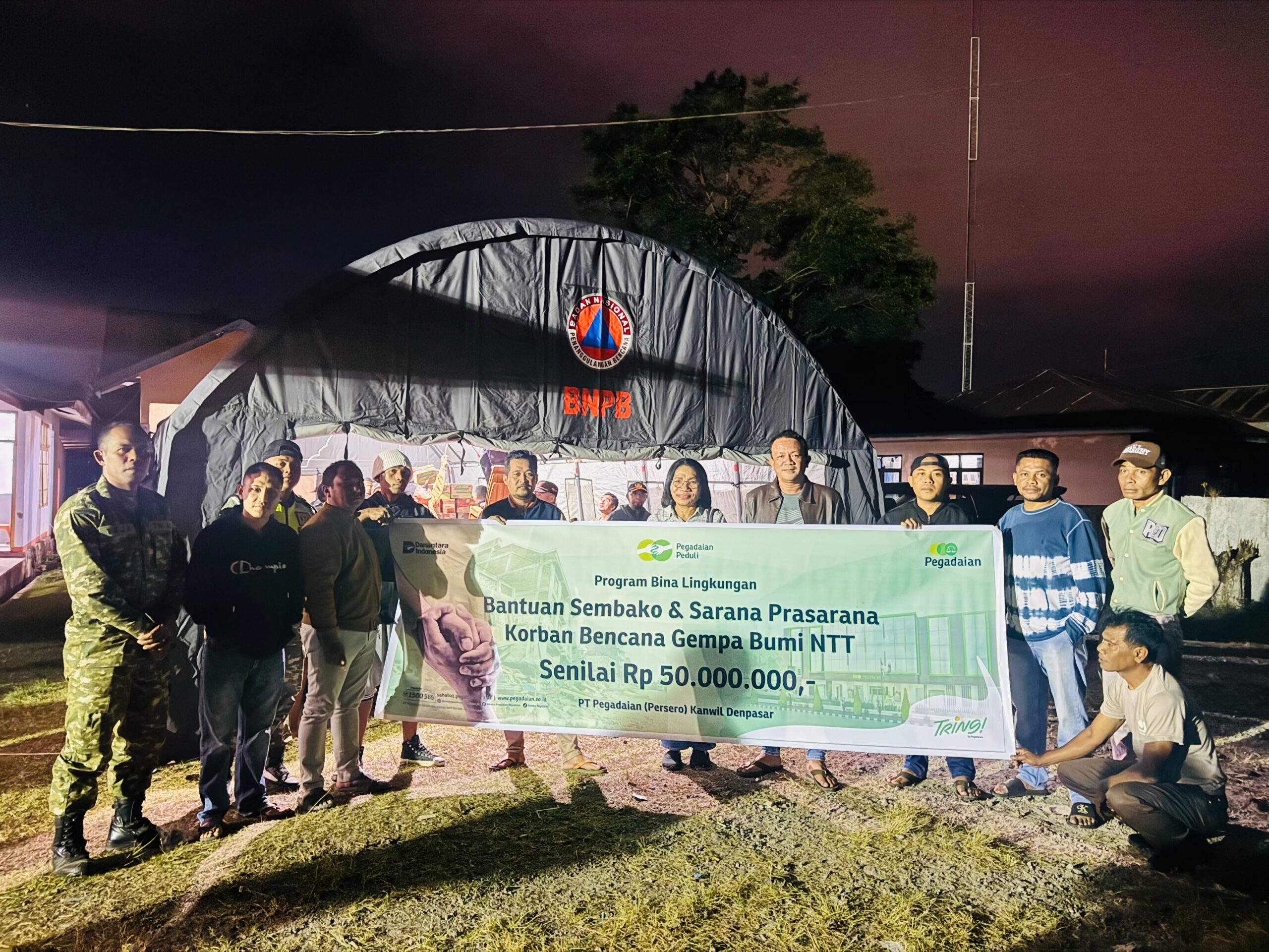 Gempa M 7,7 Guncang NTT, Pegadaian Kirim Sembako hingga Tenda ke Enam Kabupaten