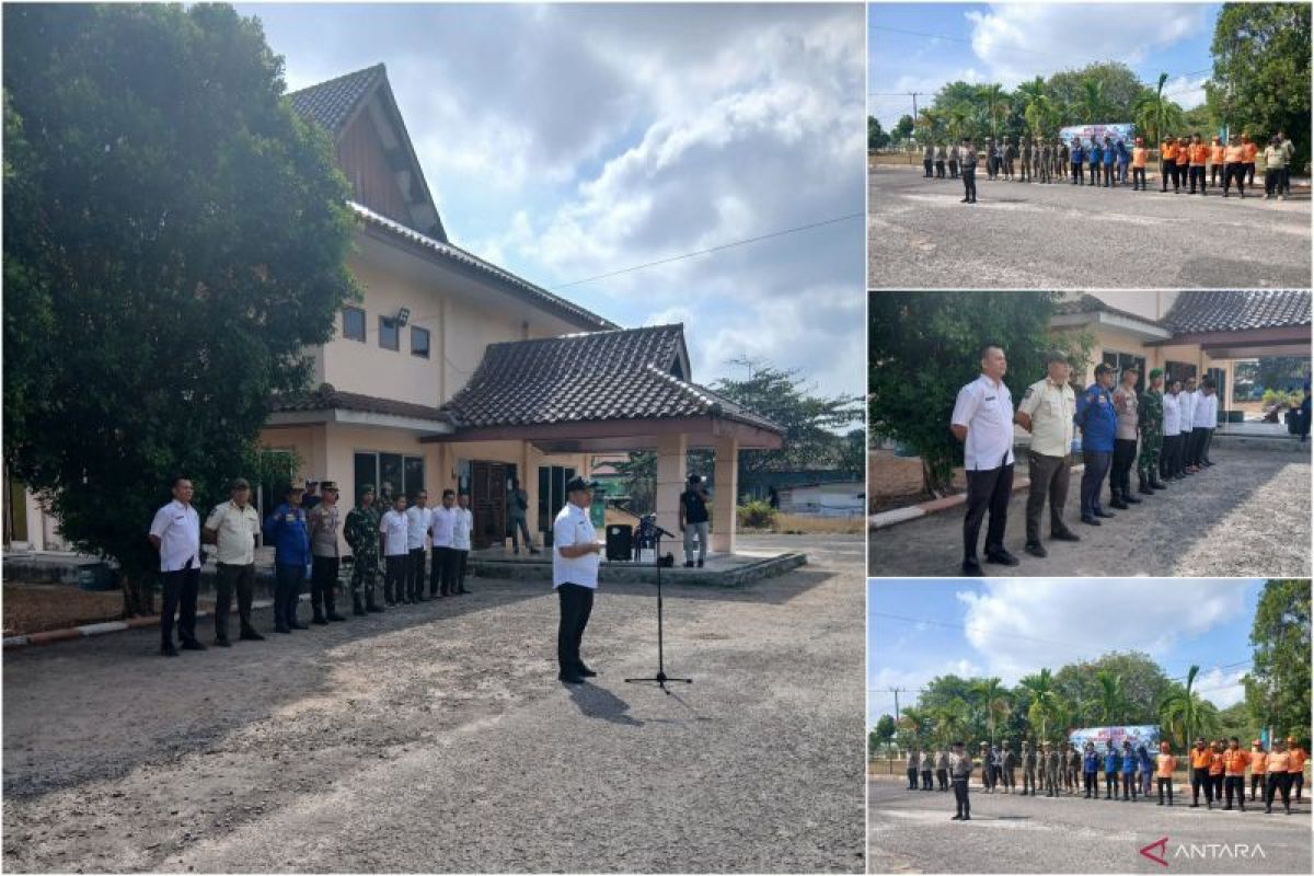 Camat Lubuk Besar Siapkan Posko Karhutla Awal September, Apel Gabungan Libatkan TNI-Polri dan Tagana