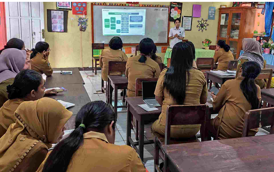 Guru SD di Tual Dibekali Literasi JKN: BPJS Kesehatan Ambon Hadirkan PIL dan BPJS Keliling untuk Permudah Akses Layanan