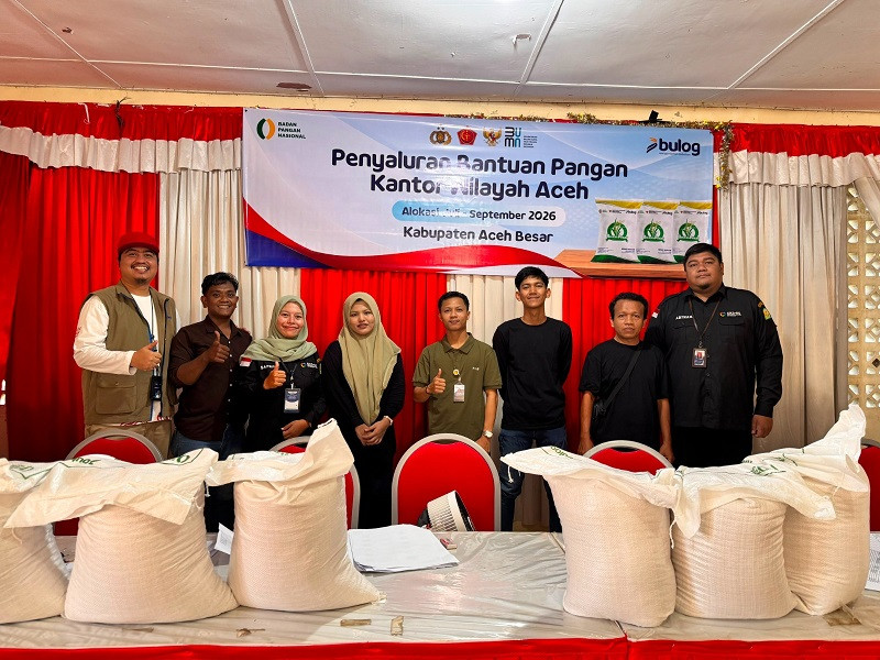 Bulog Aceh Salurkan 186,93 Ton Beras Bantuan Pangan, Ini Wilayah yang Sudah Kebagian
