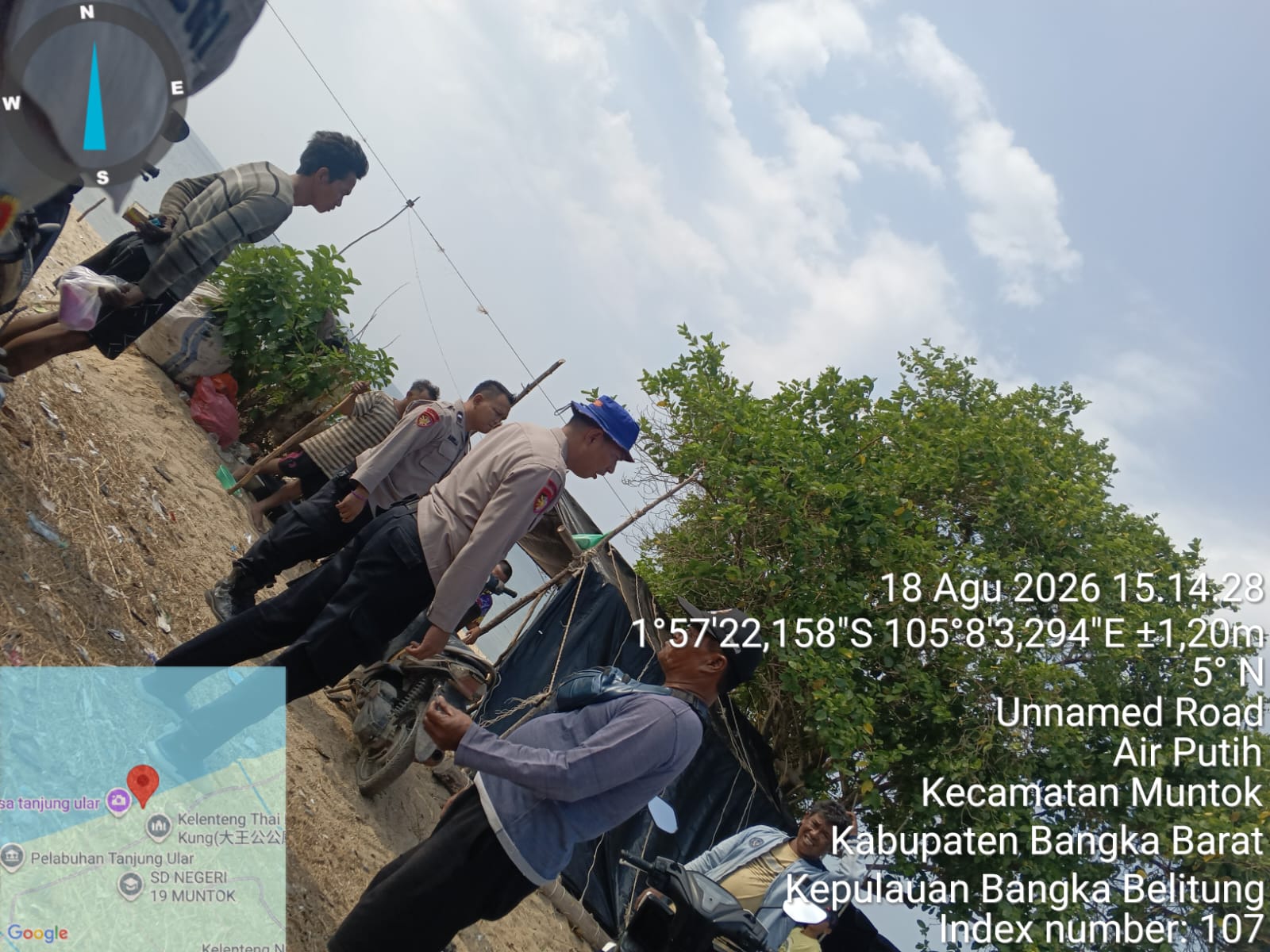 Polres Bangka Barat Hentikan Aktivitas 30 Ponton Selam Ilegal di Perairan Tanjung Ular, Mentok
