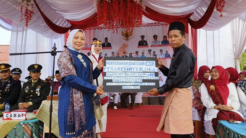 HUT RI ke-81 di Tabir Selatan, PT SAL Gelar Upacara hingga Tarik Tambang dan Salurkan CSR untuk Masyarakat