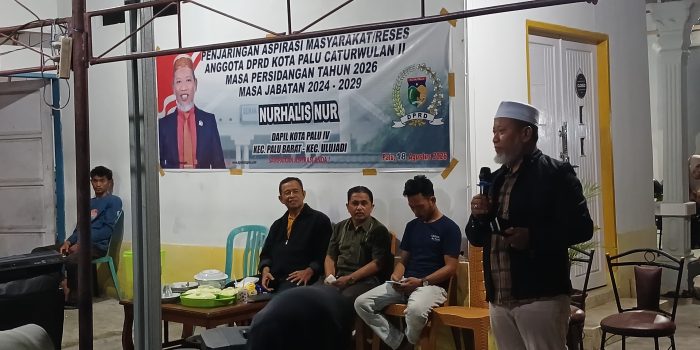Anggota DPRD Palu Nurhalis Nur Jaring Aspirasi di Balaroa, Warga Diminta Lapor jika Pelayanan Kelurahan dan Dinas Bermasalah