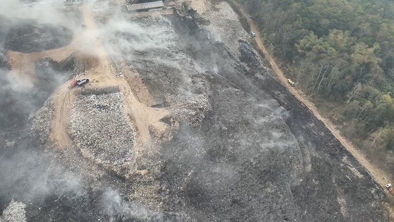 Bupati Kuningan Minta Water Supply ke Pemprov Jabar, 90 Persen Area TPA Ciniru Hangus Terbakar