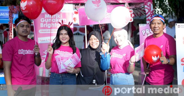 Promo BrightGas dan Lomba Rakyat Ramaikan CFD Makassar, Warga Bisa Tukar Tabung LPG Gratis