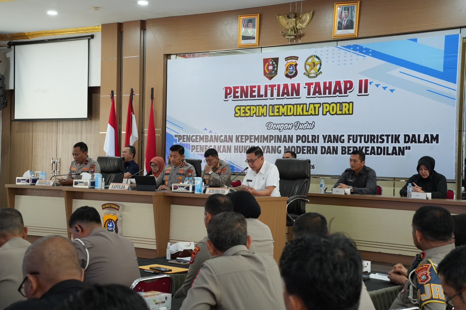 Kapolda Sultra Sebut Kepemimpinan Polri Tak Bisa Andalkan Pendekatan Konvensional, Penelitian Sespim Lemdiklat Tahap II Digelar