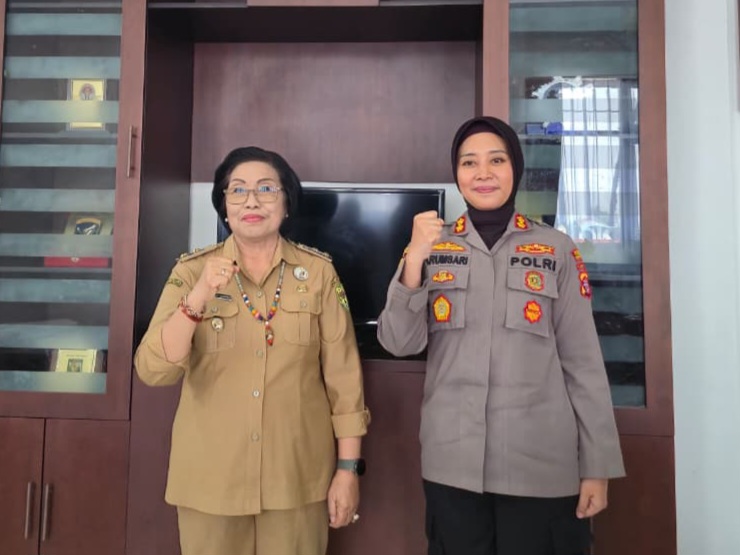 Kapolres Gunung Mas Arum Sari Puspita Dewi Temui Wabup Efrensia Umbing, Perkuat Sinergi Pelayanan Publik