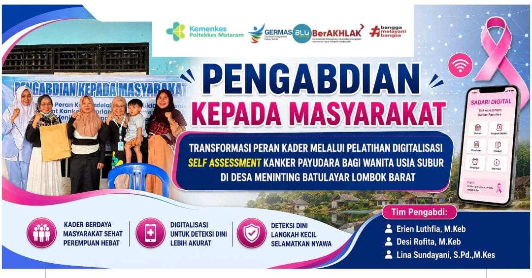 30 Kader Kesehatan di Desa Meninting Dilatih Deteksi Dini Kanker Payudara Lewat Aplikasi Digital, Skor Pengetahuan Naik Signifikan