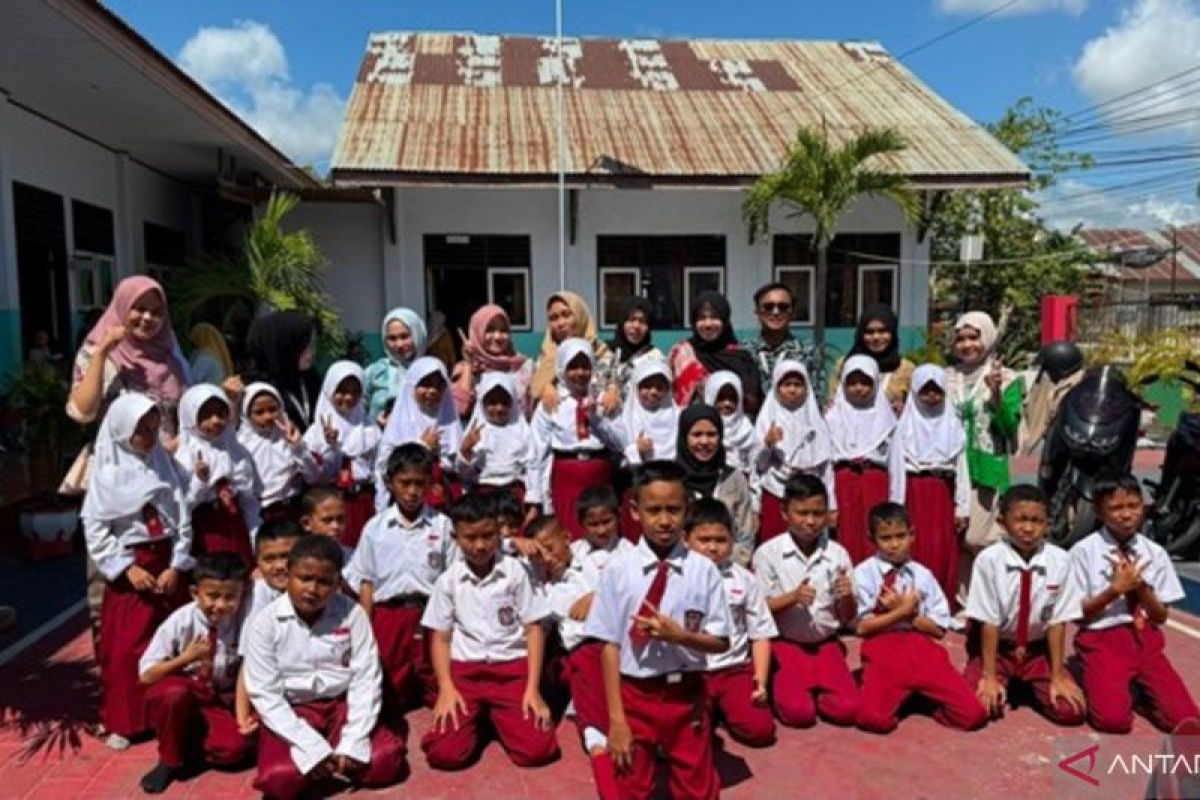 Mahasiswa KKN UNG Edukasi PHBS ke Siswa SD di Desa Lauwonu Gorontalo, Ajak Cuci Tangan Pakai Sabun