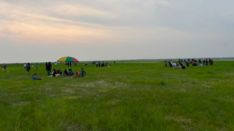 Sabana Hijau Muncul di Dasar Danau Semayang Kukar, 4.000 Wisatawan Datang ke Desa Pela Selama Musim Kemarau