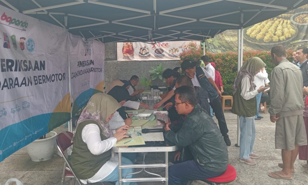 Razia Pajak Kendaraan di Jalan Veteran Bogor, Pengendara Menunggak Didata dan Bisa Bayar di Tempat