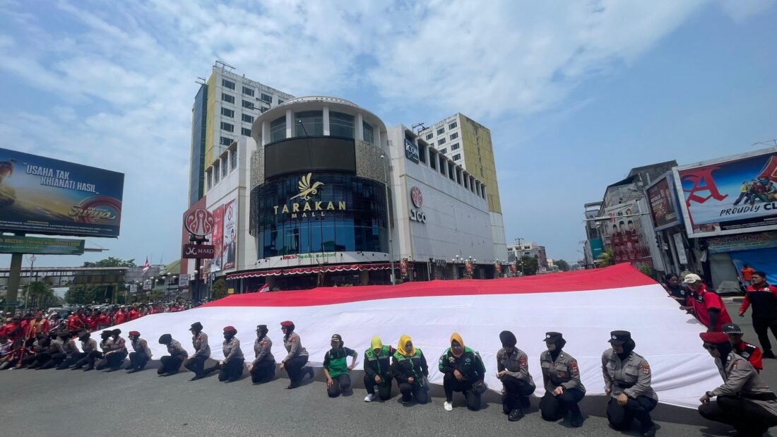 Bendera Merah Putih Sepanjang 2.026 Meter Siap Dikirab di Tanjung Selor, Ribuan Peserta Bakal Terlibat
