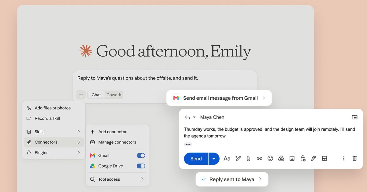 Claude AI Kini Bisa Kirim dan Balas Email di Gmail Tanpa Persetujuan Pengguna