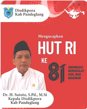 DISDIKPORA Pandeglang Ajak Warga Peringati HUT ke-81 RI, Ini Pesan Penting untuk Generasi Muda