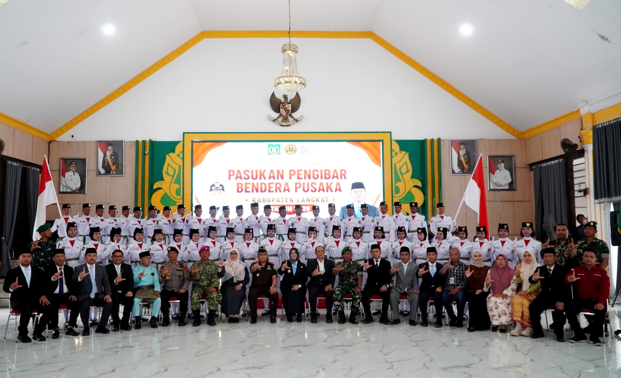 Plt Bupati Langkat Tiorita Resmi Kukuhkan 46 Paskibraka 2026, Tekankan Semangat Perjuangan untuk Indonesia Maju