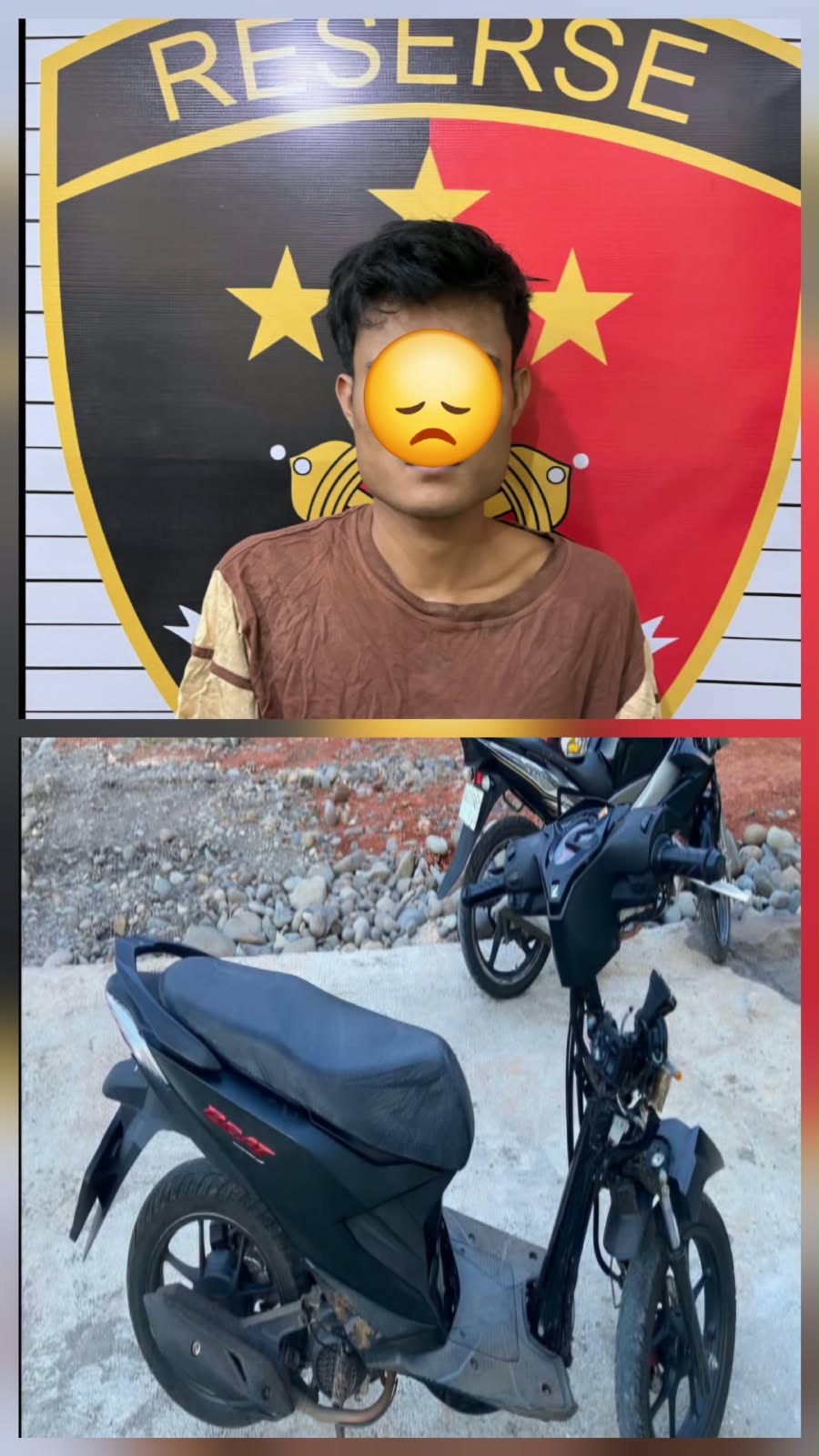 Pencurian Motor di Empat Lawang Terekam CCTV, Satu Pelaku Dibekuk Polisi