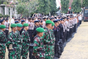 Apel Gelar Pasukan Karhutla di Lampung Utara Libatkan 10 Instansi, Bupati Tekankan Respons Cepat Cegah Api Meluas