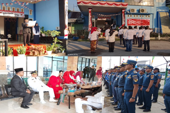 Pelindo Regional 4 Fakfak Gelar Upacara HUT ke-81 RI di Pelabuhan, Ini Pesan GM ke Pegawai