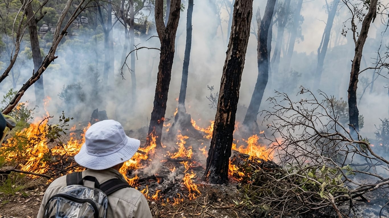 Kebakaran Hutan Gunung Arjuna Meluas ke Gunung Kembar, Water Bombing Terkendala Kabut Tebal