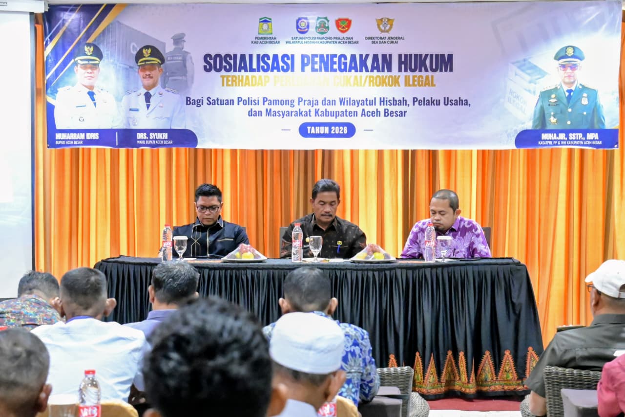Pemkab Aceh Besar Rangkul Pengusaha Rokok Lokal untuk Tekan Peredaran Rokok Ilegal, Ini Imbauan Wagub