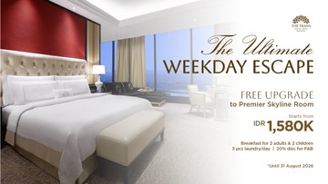 The Trans Luxury Hotel Bandung Luncurkan The Ultimate Weekday Escape, Staycation Hemat di Hari Kerja