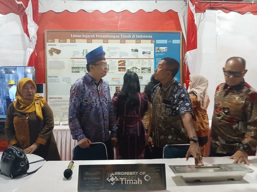 PT TIMAH Buka Edukasi Pengolahan Bijih Timah di Pameran Pembangunan Bangka Barat, Warga Bisa Lihat Proses Peleburan