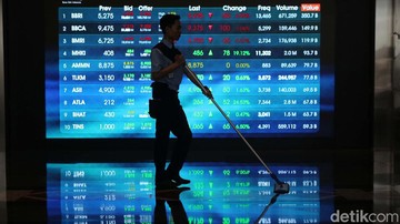 IHSG Ditutup Sesi I Menguat 1,47% ke 6.488, Asing Borong Saham BBRI dan AMMN