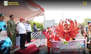 Pawai Karnaval HUT ke-81 RI di Banyuasin Meriah, Wagub Netta Indian Sorot Semangat Gotong Royong Tanpa APBD