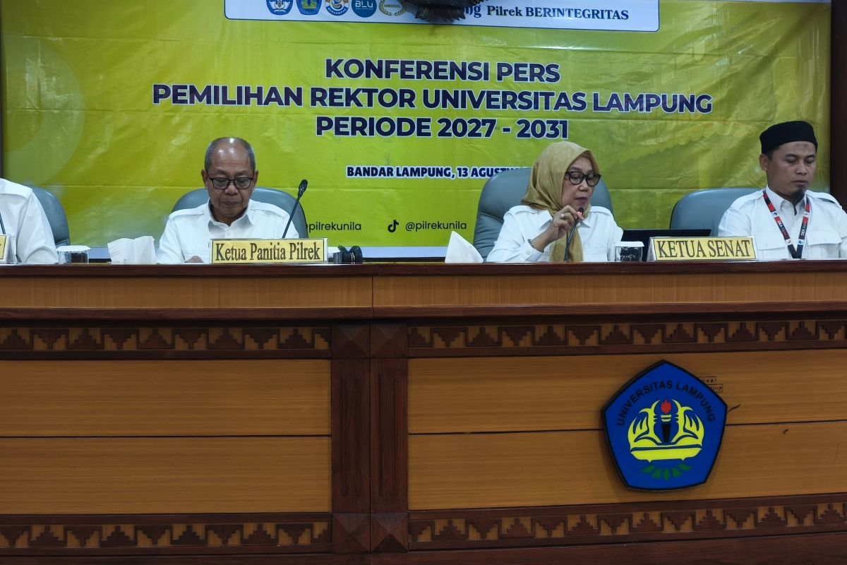 Tiga Bakal Calon Maju di Pilrek Unila 2027-2031, Panitia Pastikan Bebas Benturan Kepentingan