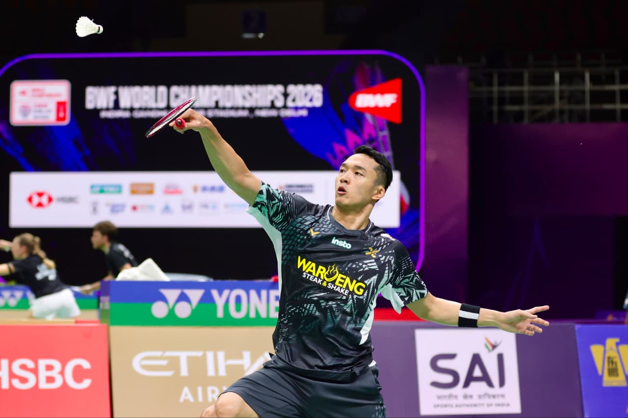 Kejuaraan Dunia Bulutangkis 2026: Alwi Farhan Tampil Dominan, Jonatan Christie Lolos Usai Comeback