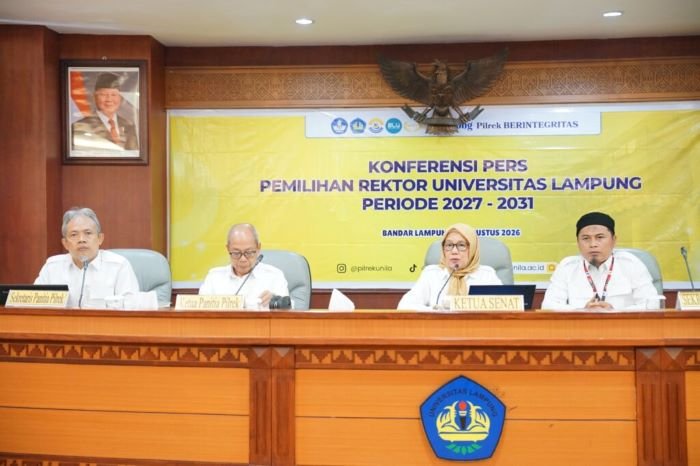 Pilrek Unila 2027-2031: Satu Bakal Calon Kini Mendaftar, Warek II Dikabarkan Mundur