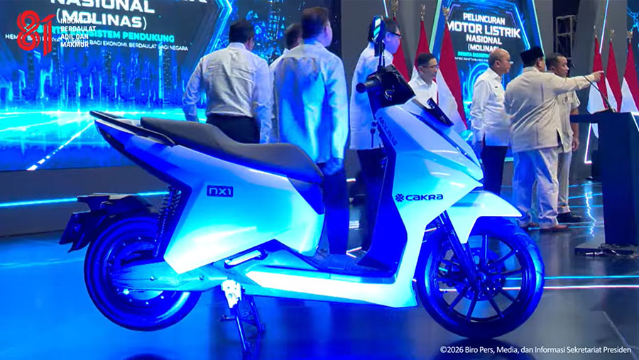 Harga Motor Listrik Nasional Molinas Dipatok Rp18 Juta, Target Produksi 1 Juta Unit per Tahun