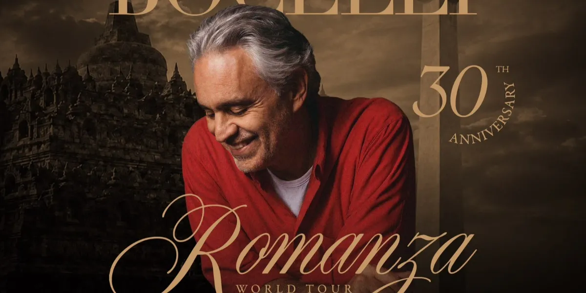 Andrea Bocelli Umumkan Konser di Candi Borobudur dan Jakarta, Satu-satunya Asia dalam Tur Romanza 2026