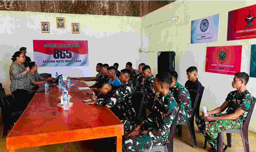 BPJS Keliling Masuk Markas Yonif TP 865/SMW di Seram Bagian Barat, Pastikan Data JKN Prajurit Aktif