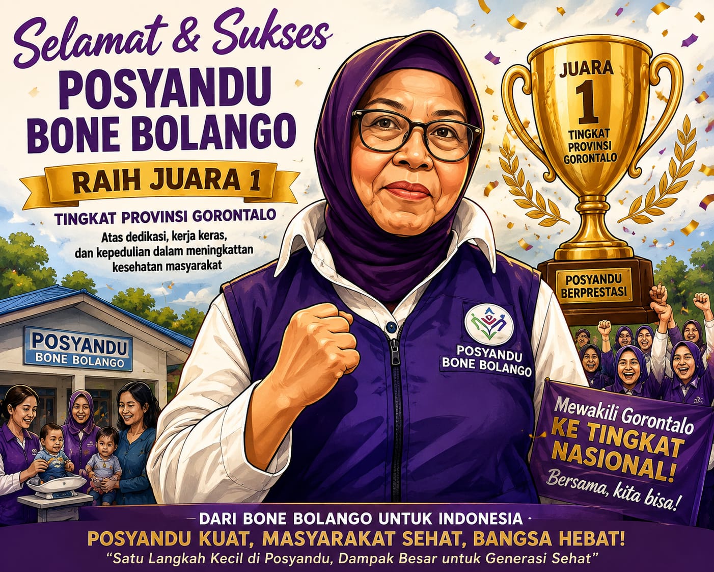 Posyandu Bone Bolango Raih Juara 1 Tingkat Provinsi Gorontalo, Siap Berlaga di Ajang Nasional